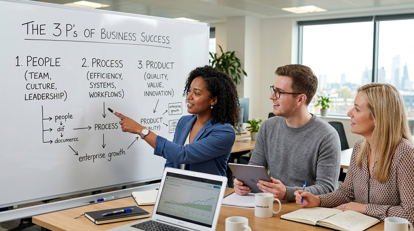What are the 3 P's of Business Success?
