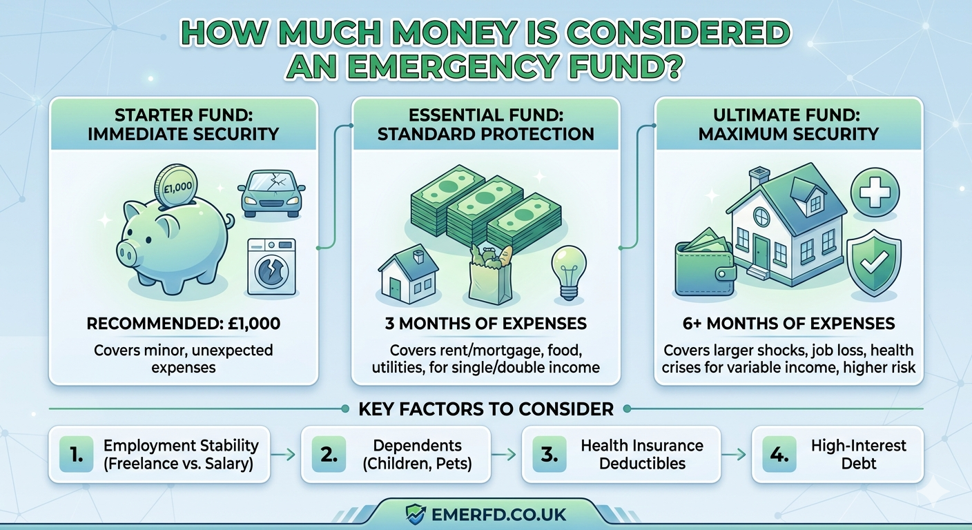 How much money is considered an emergency fund?