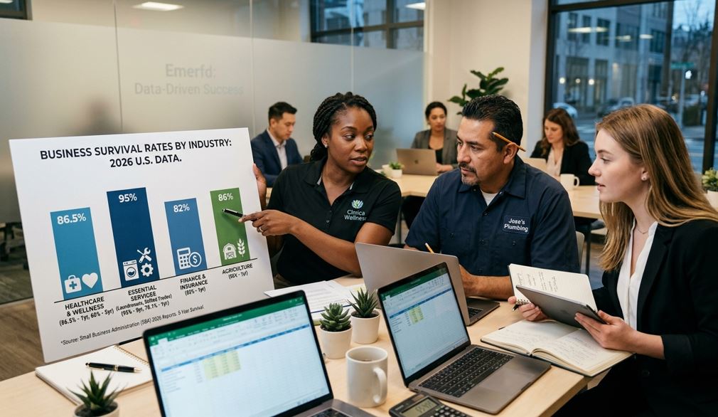 What business has the lowest fail rate?