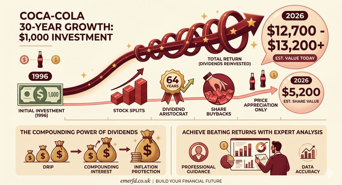What if I invested $1000 in Coca-Cola 30 years ago
