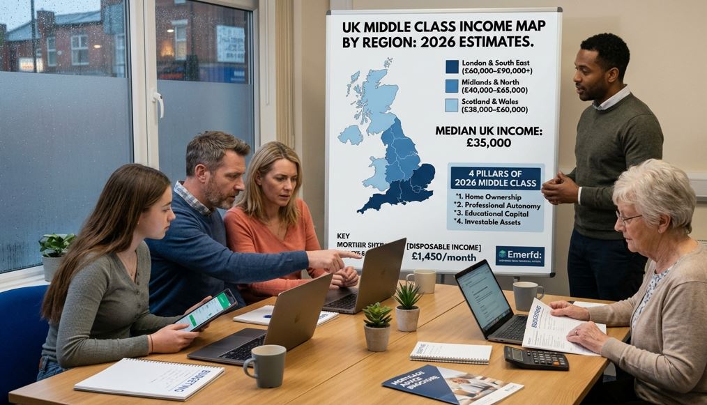 What is considered middle class in the UK?
