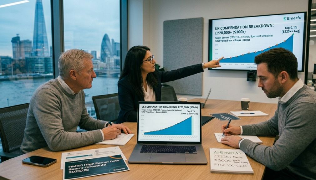 What jobs pay $300,000 a year in the UK?