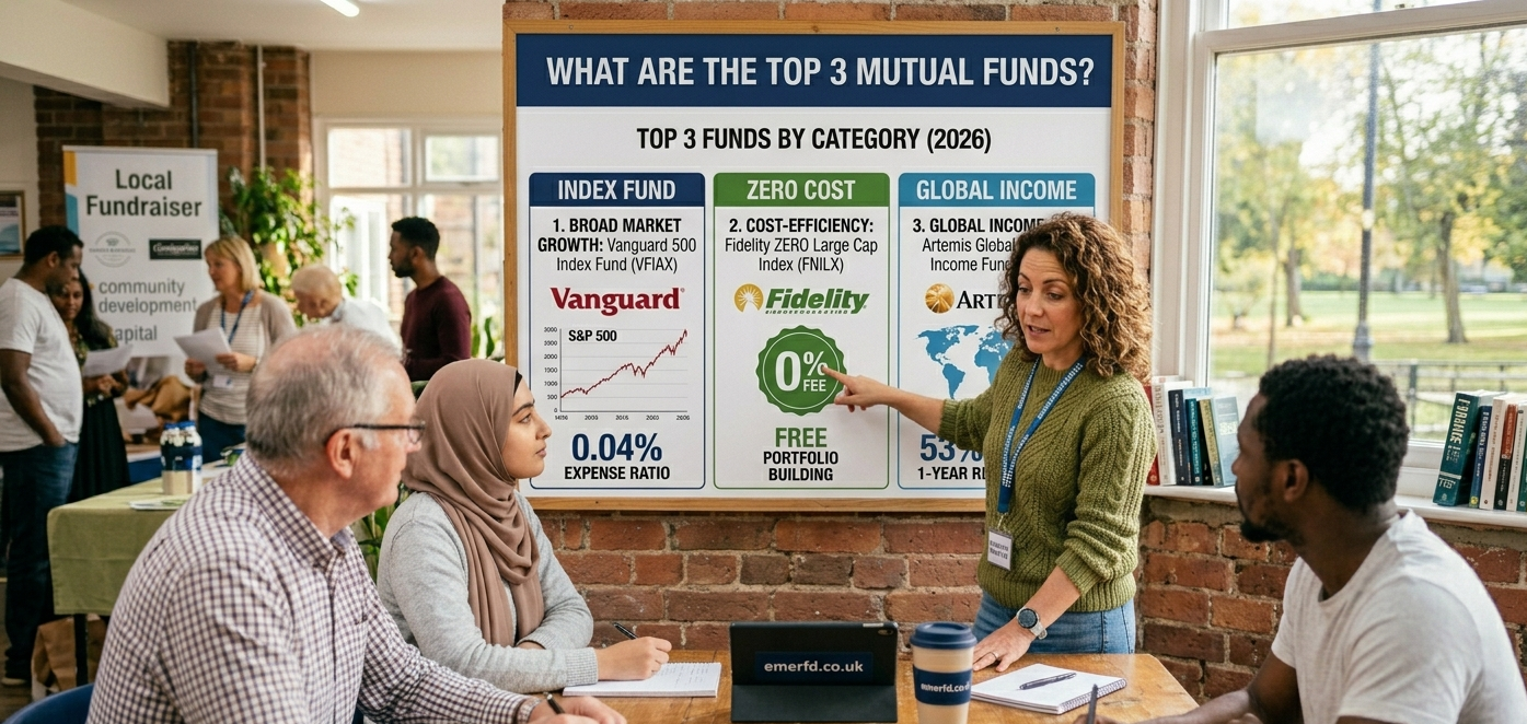What are the top 3 mutual funds?