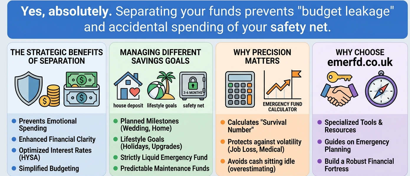 Should I have a separate savings and emergency fund
