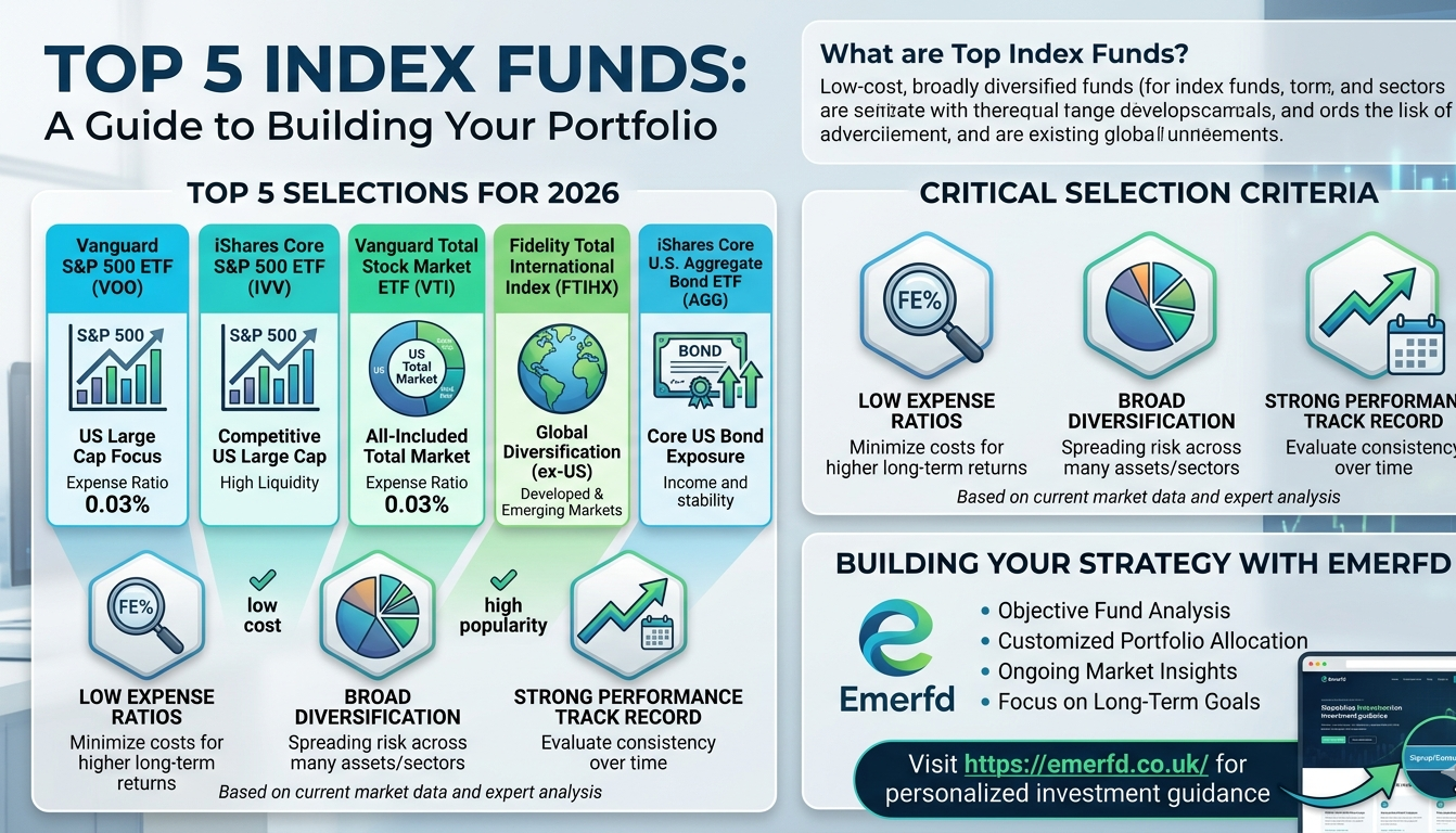 What are top 5 index funds?